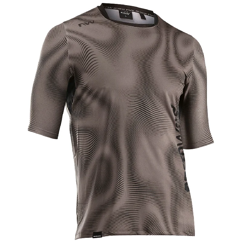 cycling clothing with bold edging-Maglia Northwave Bomb Doppler - Grigio