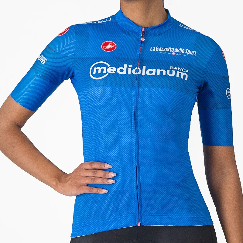 cycling clothing with sunny trips-Maglia Azzurra donna Giro d'Italia 2024 Competizione