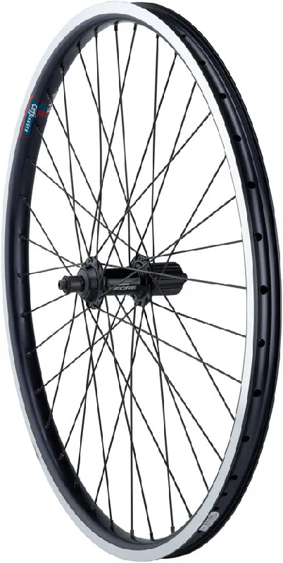 Quality Wheels Value HD Series Rear Wheel - 26" QR x 135mm Center-Lock Disc / Rim Brake HG 10 BLK