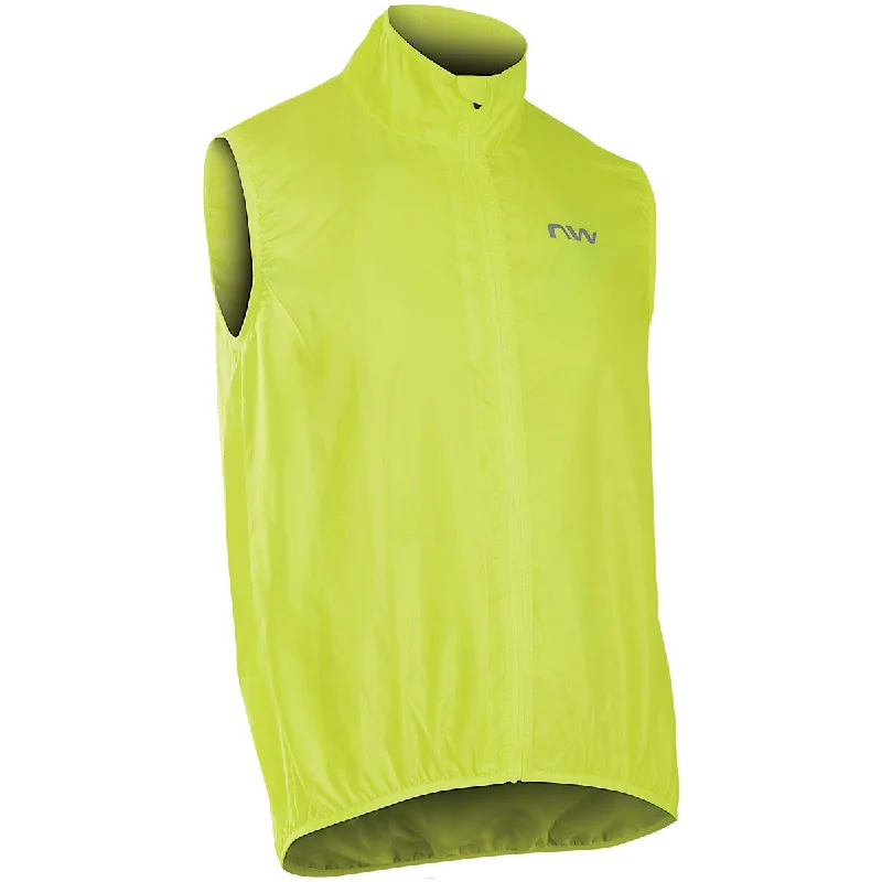 cycling clothing with neat flair-Gilet Northwave Vortex - Giallo Fluo