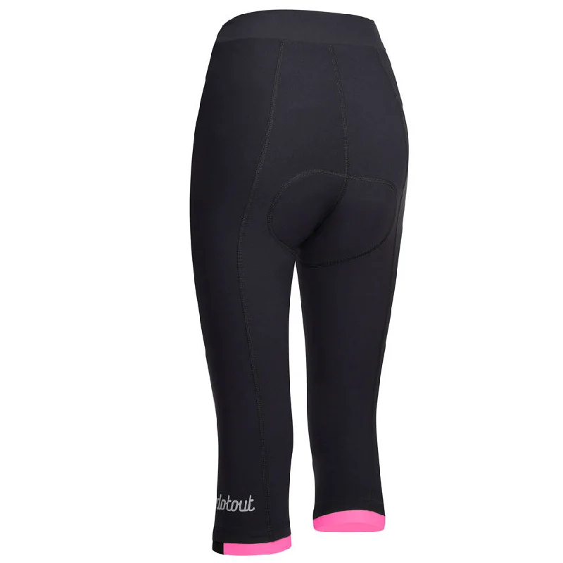 cycling clothing with heat barrier-Bermuda Donna DotOut Instinct - Nero Rosa