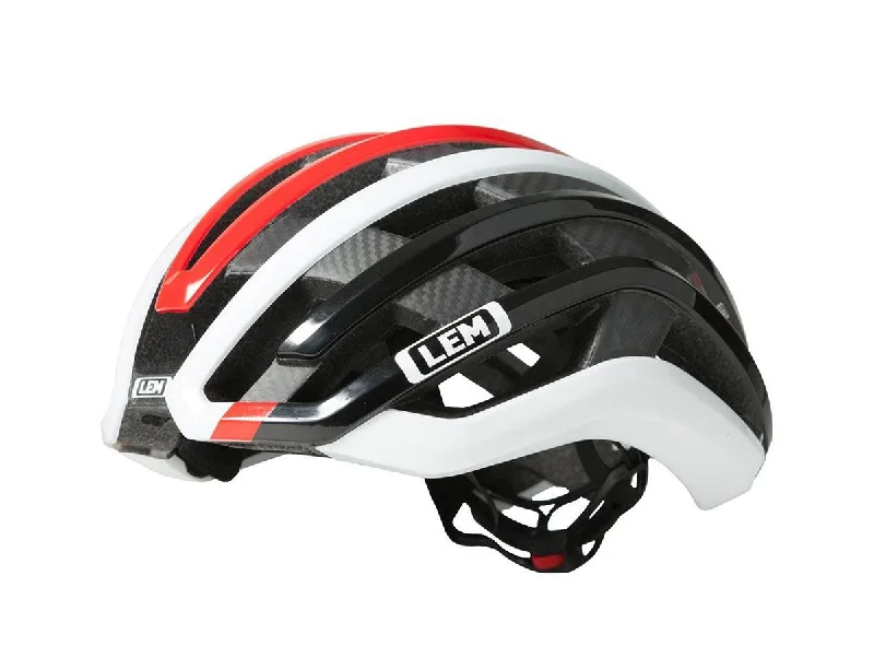 bicycle slick tire benefits-LEM MotivAir Road Bike Helmet - Red