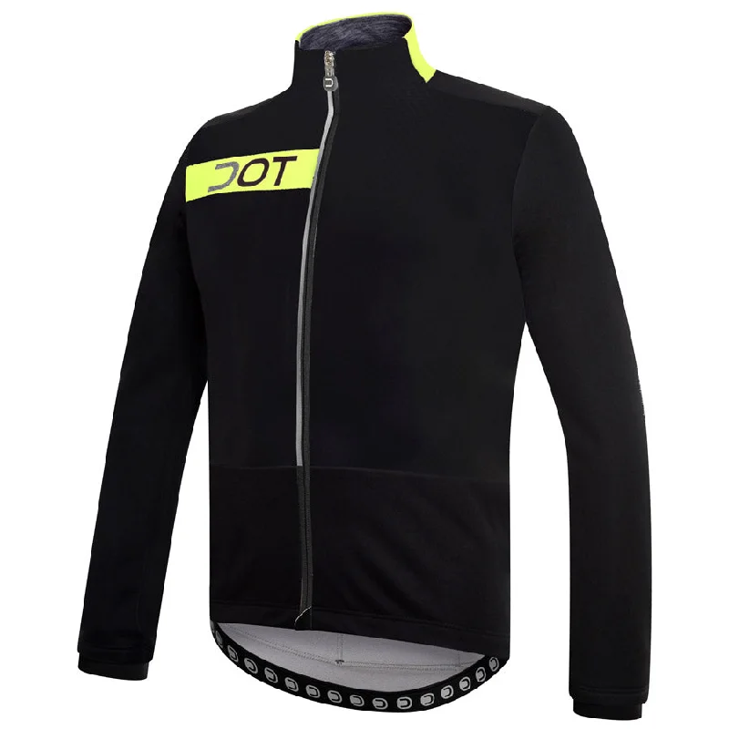 cycling clothing with daily rides-Giubbino Dotout Raider - Nero Giallo