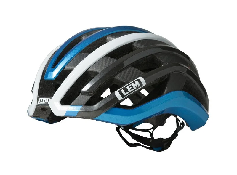 bicycle sidewall damage repair-LEM MotivAir Road Bike Helmet - Blue