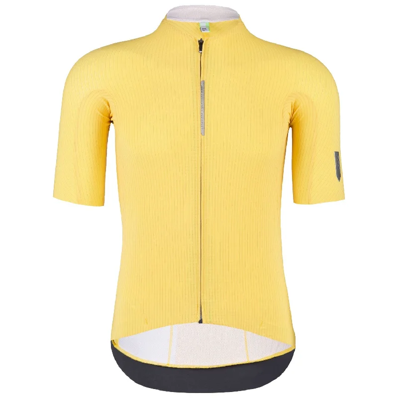 cycling clothing with velvet seams-Maglia Q36.5 Pinstripe Pro - Giallo chiaro