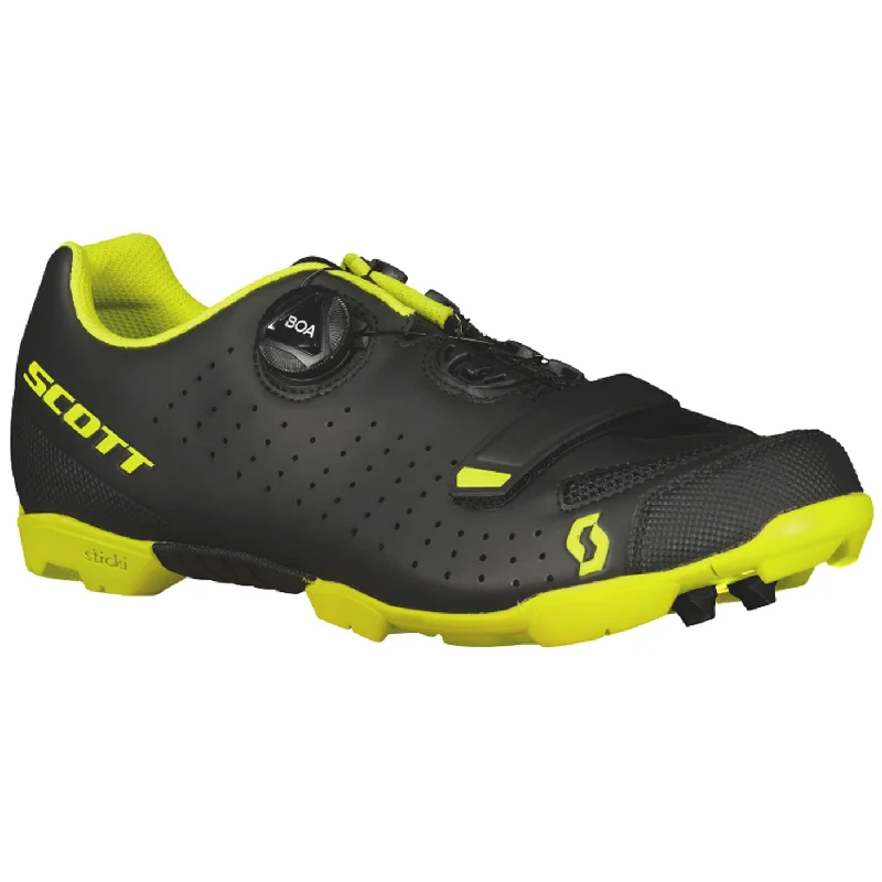 cycling clothing with storm barrier-Scarpe mtb Scott Comp Boa - Nero giallo