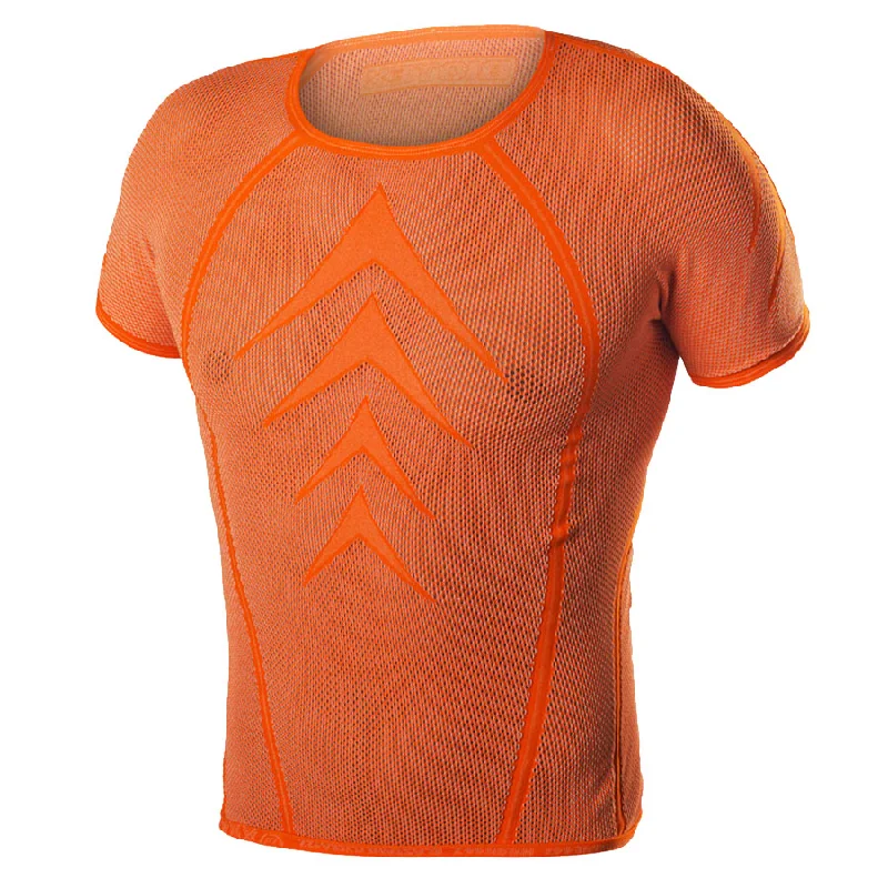 cycling clothing with lush heat-Maglia intima M/C Biotex Powerflex - Arancione fluo