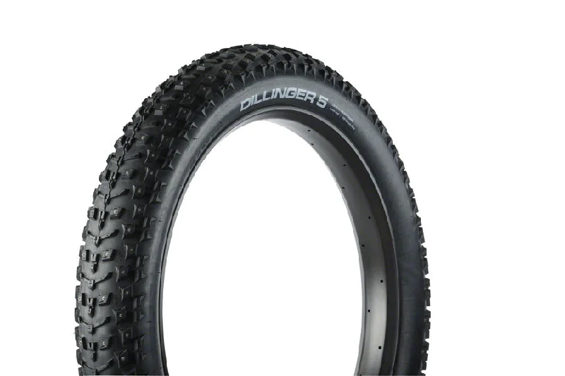 45NRTH Dillinger 5 Tire - 26 x 4.6 Tubeless Folding BLK 60 TPI 258 Carbide Steel Studs