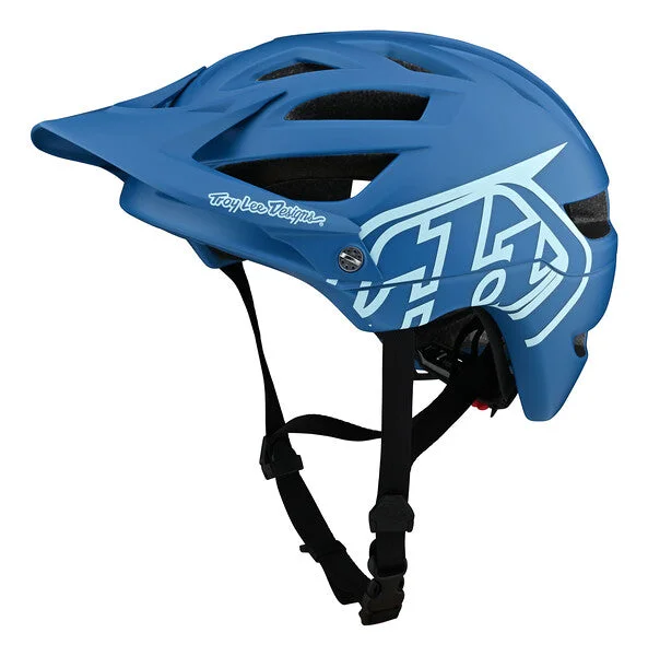 bicycle slick tire benefits-Troy Lee Designs A1 MTB Helmet - Drone - Light Slate Blue - 2022