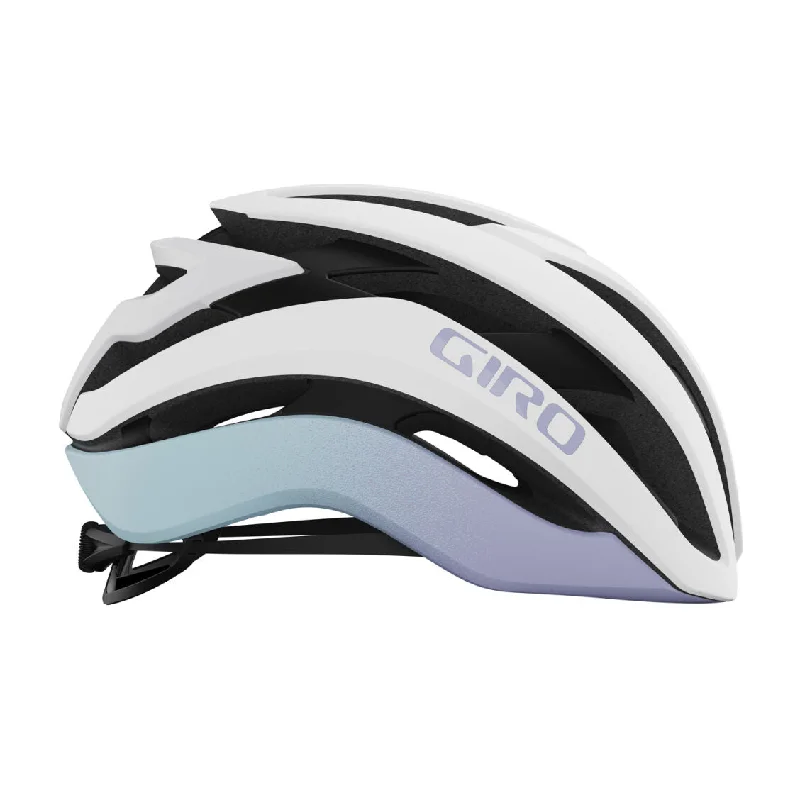 bicycle storage ideas for home-Giro Cielo MIPS Road Helmet - Matt White-Light Lilac Fade