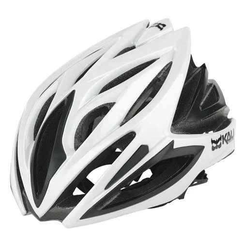 bicycle top tube bag uses-Kali Phenom Road Helmet - White-Black