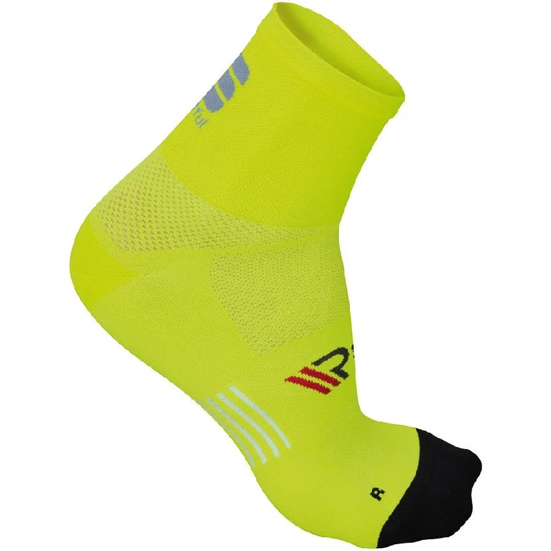 cycling clothing with plush pads-Calze Sportful ReD Cima 8 - Giallo Fluo