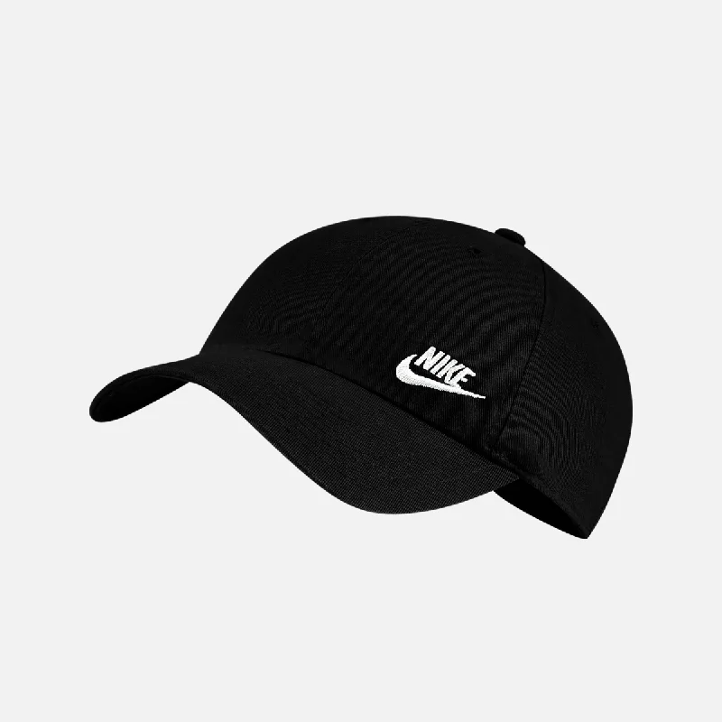 bicycle group ride etiquette-Nike Sportswear Heritage86 Women's Cap -Black/White