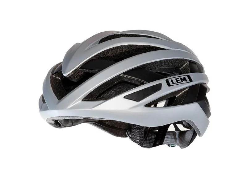 bicycle cross lacing strength-LEM Tailwind Road Bike Helmet - Silver