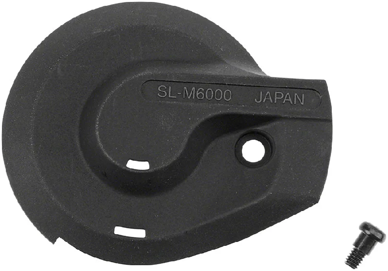 mountain bike pedals for rugged use-Shimano SL-M6000 Shifter Cover and Fixing Screw - Right Black