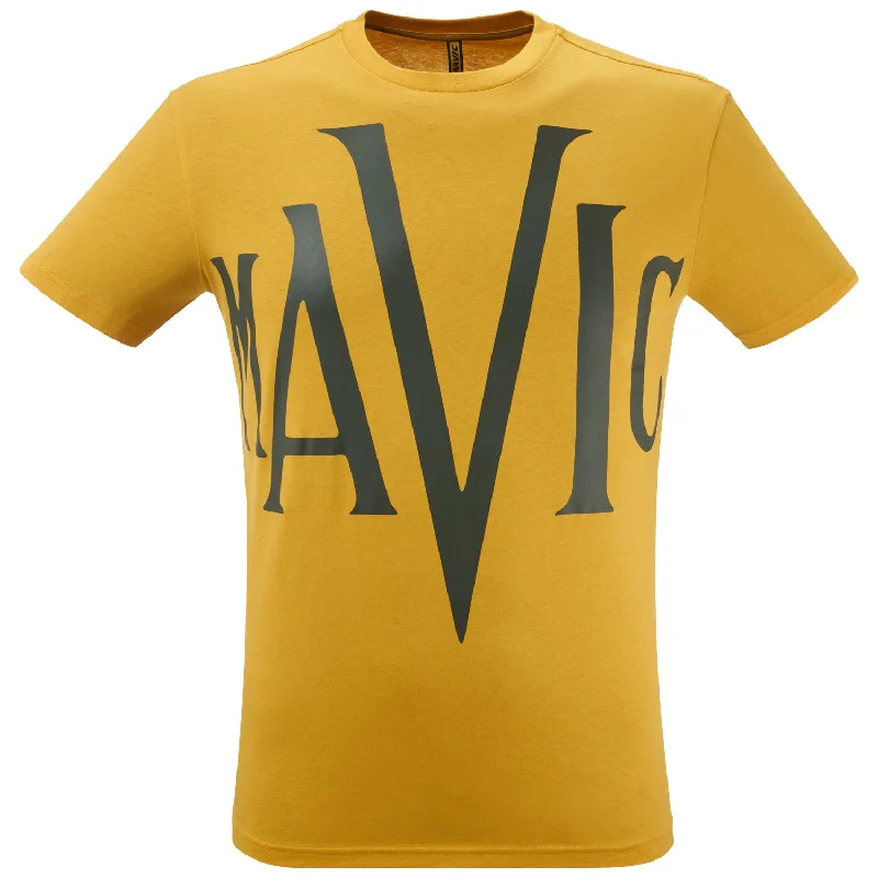 cycling clothing with solid grit-T-Shirt Mavic Heritage - Giallo