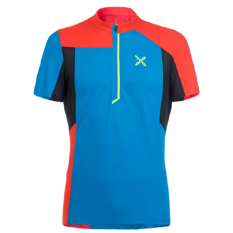 cycling clothing for velocity spins-Maglia Montura Selce - Blu Arancione