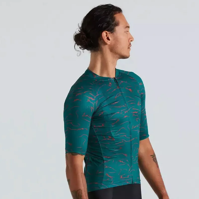 cycling clothing for studio bikes-Maglia Specialized MC SL Air + Wisps - Verde