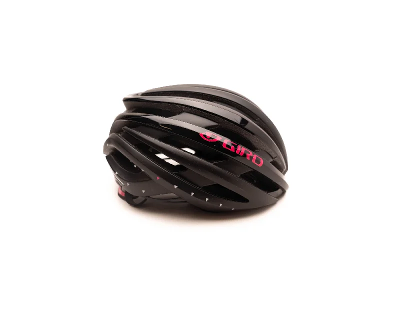 bicycle brake pad replacement-GIRO WOMEN'S EMBER MIPS ROAD HELMET (MATTE BLACK/BRIGHT PINK) (NO)