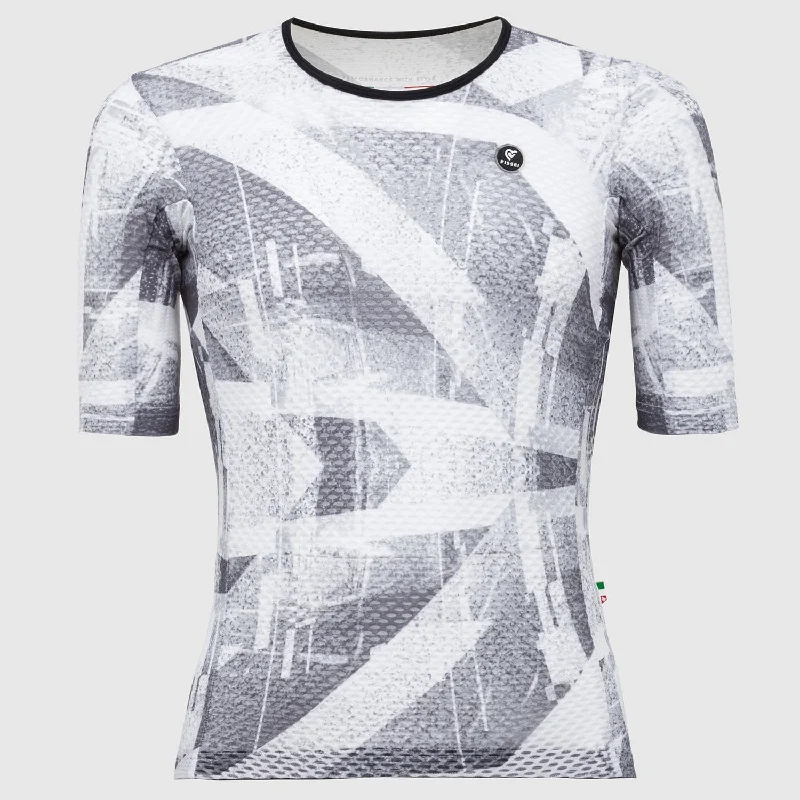 cycling clothing with mild tags-Maglia Pissei Vortice - Bianco grigio