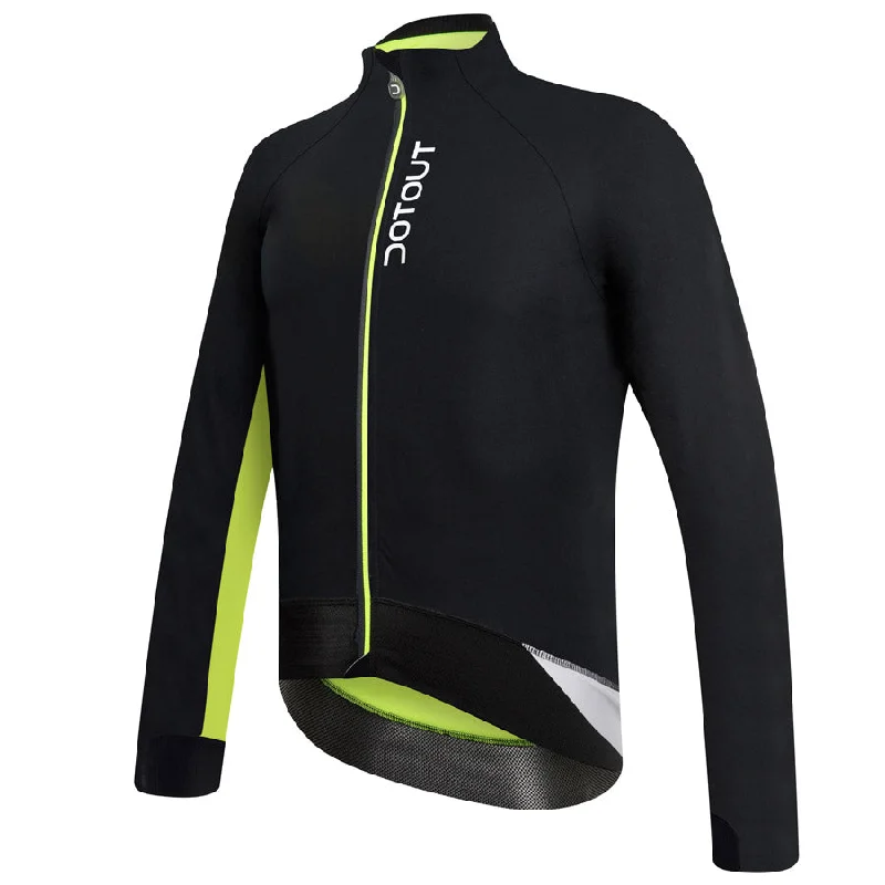 cycling clothing for ride tribes-Giubbino Dotout Le Maillot - Nero Giallo