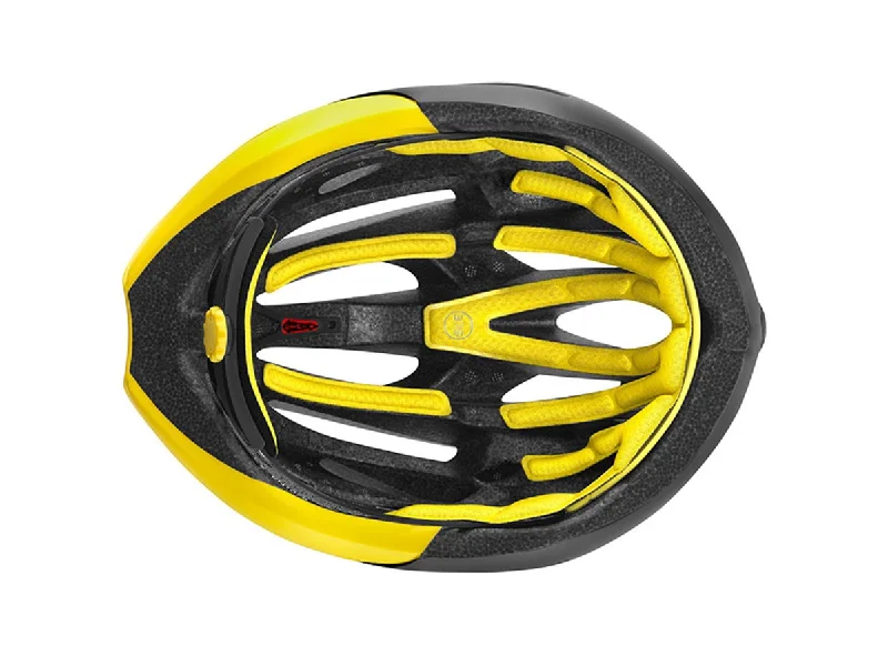 bicycle chain guard purpose-Mavic Cosmic Pro Vision Road Helmet - Black-Yellow