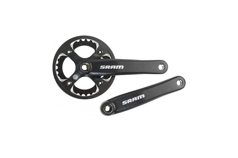 bicycle sustainable travel ideas-SRAM S600 PowerSpline 175mm Crank 42T Guard 104mm BCD Blk