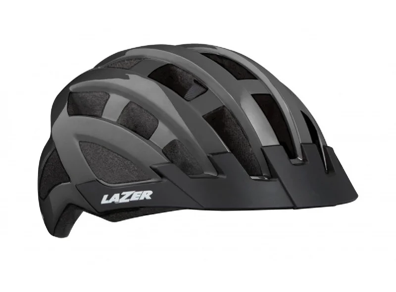 bicycle grips ergonomic designs-Lazer Compact Commuter Helmet - Titanium - 2020