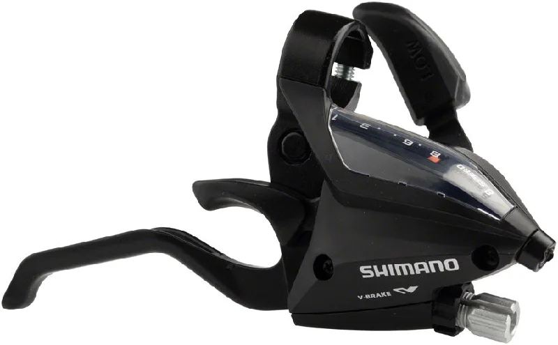 cycling tools for fast repairs-Shimano EF500 8-Speed Right Brake/Shift Lever Black