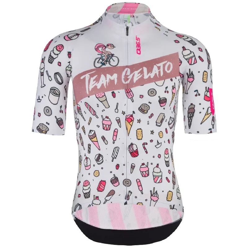 cycling clothing with quick barrier-Maglia Q36.5 Gregarius Pro - Team Gelato