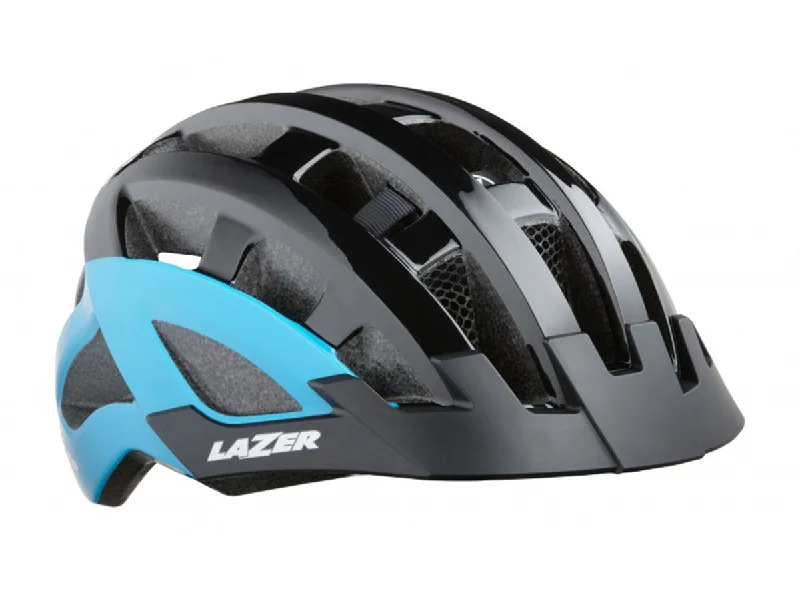 bicycle frame geometry basics-Lazer Compact DLX Commuter Helmet - Blue - 2020