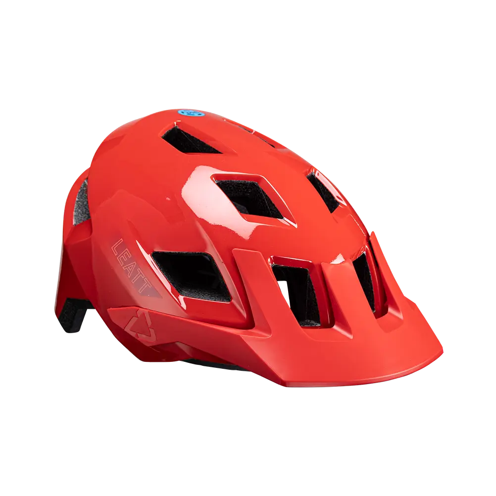 bicycle thru axle benefits-Leatt AllMtn 1.0 MTB Helmet - Junior - Red - 2024