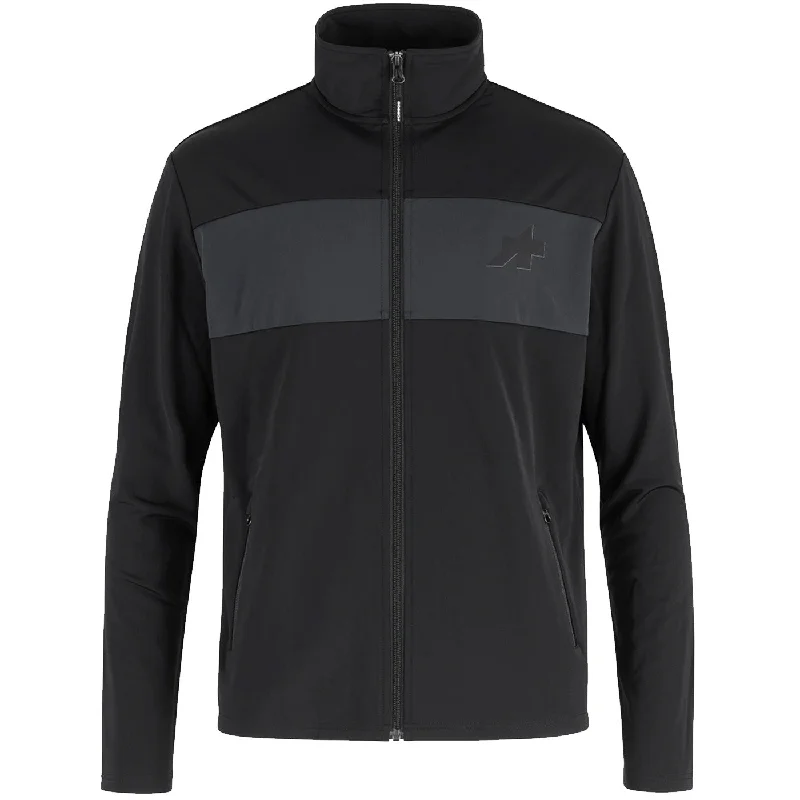 green cycling clothing selections-Giacca Assos Signature Sweater Jacket - Nero