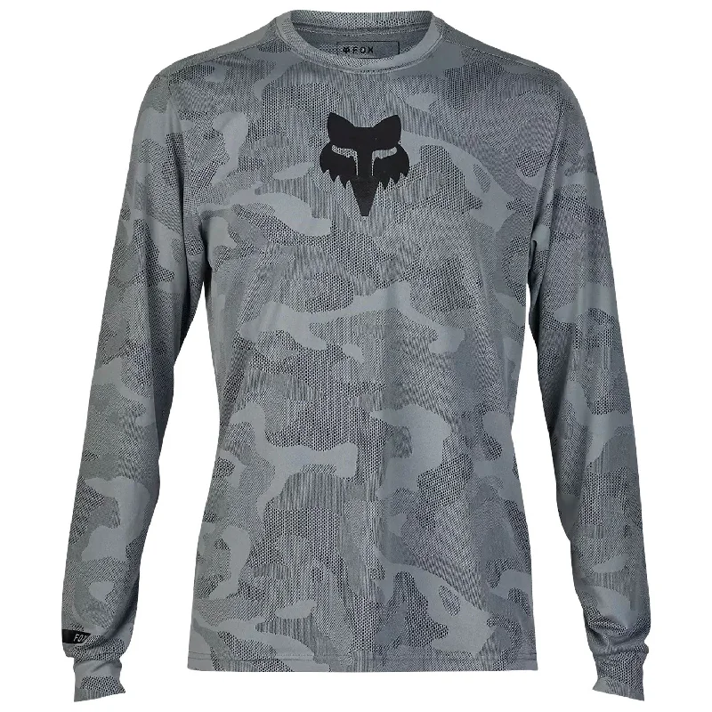 cycling clothing with open slits-Maglia maniche lunghe Fox Ranger TruDri - Grigio