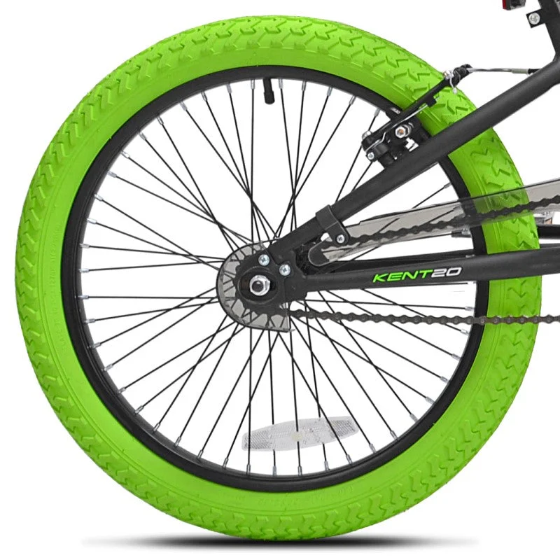 20" Kent Dread Black Green, Replacement Rear Wheel