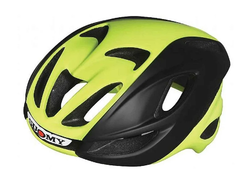 bicycle electric trike stability-Suomy Glider Road Helmet - Flo Yellow-Matt Black