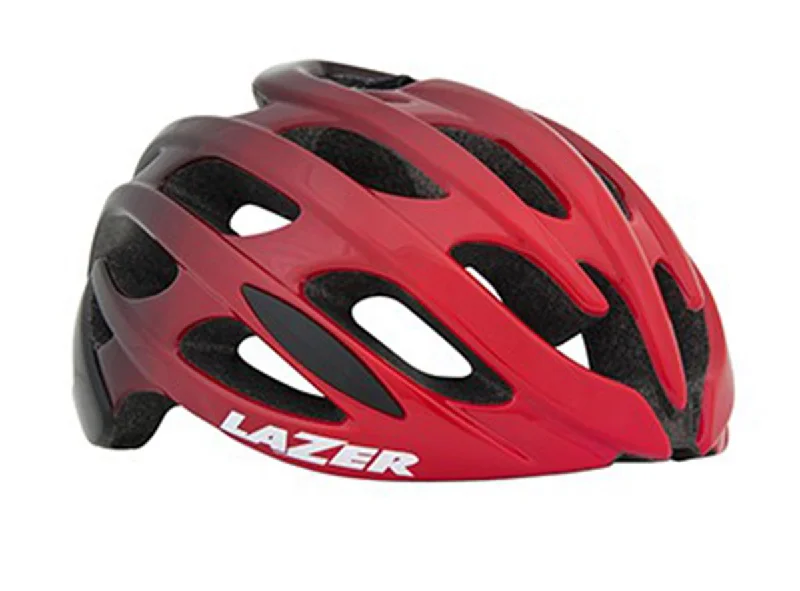 bicycle youth bike features-Lazer Blade Road Helmet - Red-Black