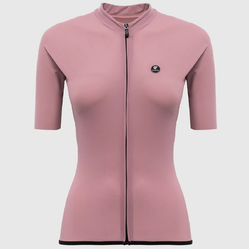 cycling clothing with bold trips-Maglia donna Pissei Primapelle - Rosa