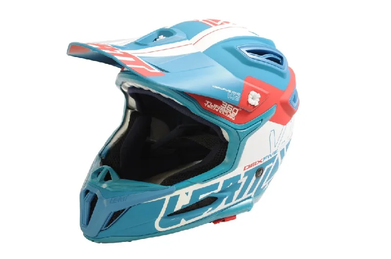 bicycle touring saddle reviews-Leatt DBX 5.0 2018 Full Face Enduro Helmet Medium 57-58cm Fuel - Red (RRP: £280)