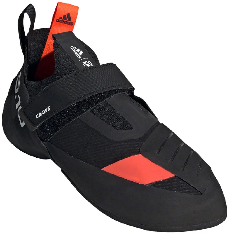 cycling clothing with soft gaps-Five Ten Crawe Climbing Shoe - Men's, Core Black/FTWR White/Solar Red