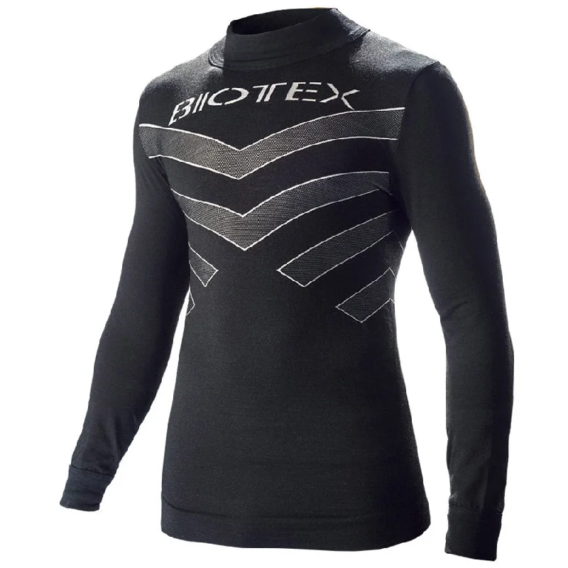 cycling clothing with hot spins-Maglia Intima M/L Biotex Warm Touch - Nero