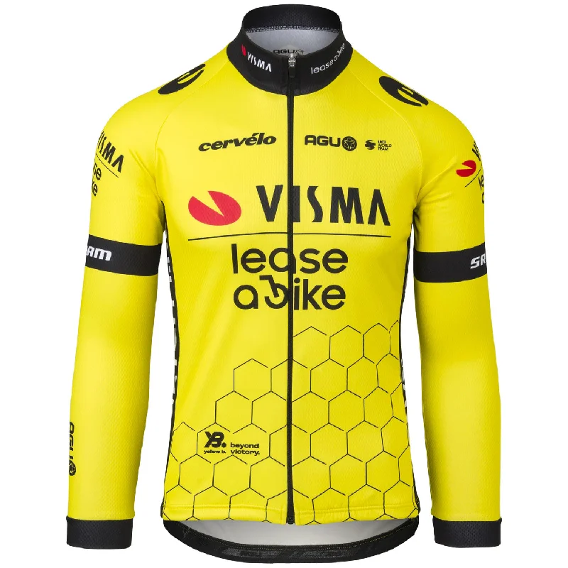 cycling clothing for town trips-Maglia maniche lunghe Agu Team Visma Lease a bike 2024