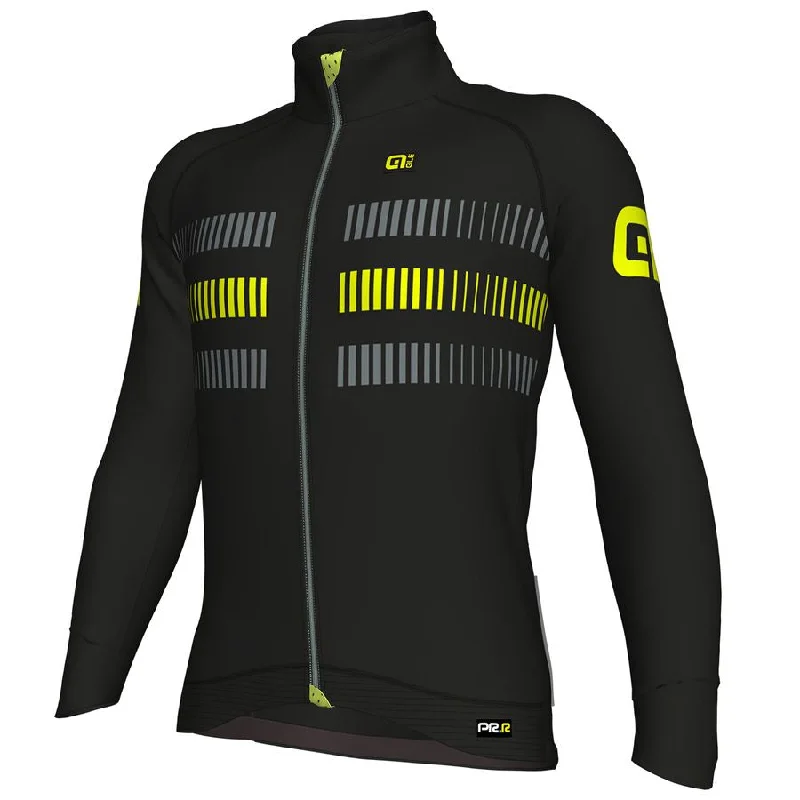 cycling clothing with big rises-Giubbino Ale PRR 2.0 Strada - Giallo Fluo