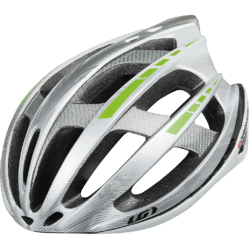 bicycle powder coating process-Louis Garneau Quartz II Road Helmet - White-With Customizable Stickers