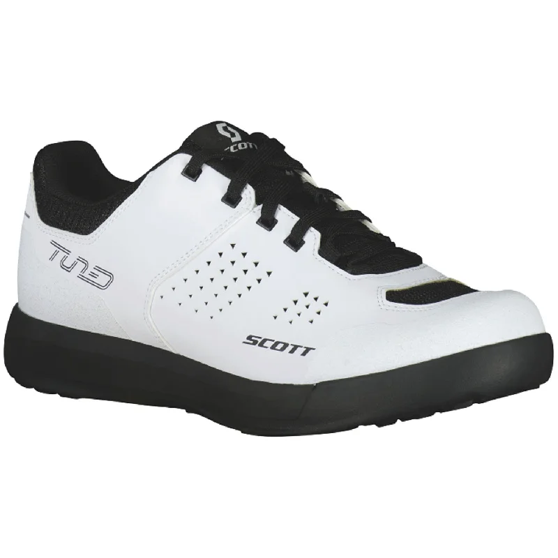 cycling clothing with full borders-Scarpe mtb Scott Shr-Alp Tuned Lace - Bianco