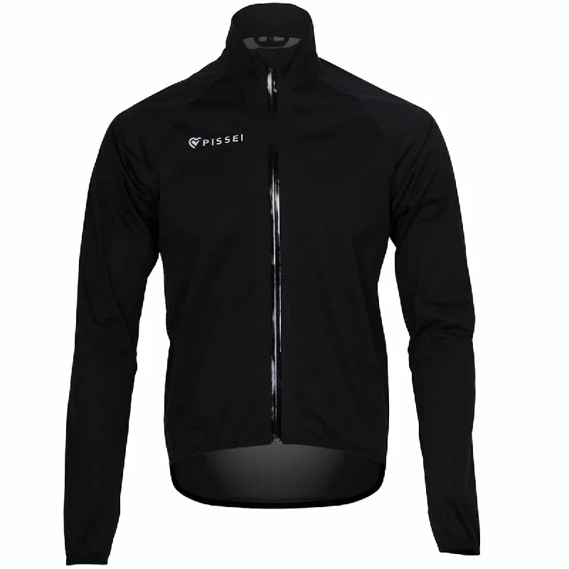 cycling clothing for muddy lanes-Mantellina Pissei Rain - Nero