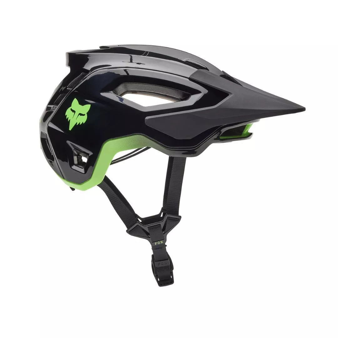 bicycle handlebar height adjustment-Fox Racing Speedframe Mips Pro MTB Helmet - 50 Year Anniversary - Black