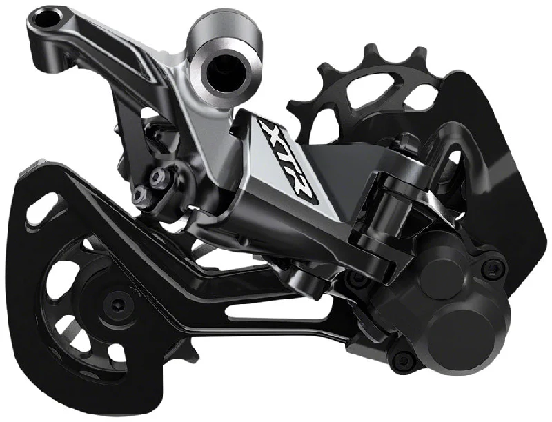 bicycle tool kits for quick fixes-Shimano XTR RD-M9100-GS Rear Derailleur - 12 Speed Medium Cage Gray With Clutch