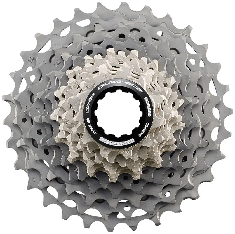 bike racks for easy mounting-Shimano Dura-Ace CS-R9200 Cassette - 12-Speed 11-34t Gray