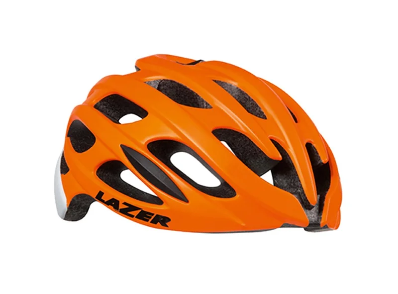 bicycle horn sound options-Lazer Blade MIPS Road Helmet - Orange-White